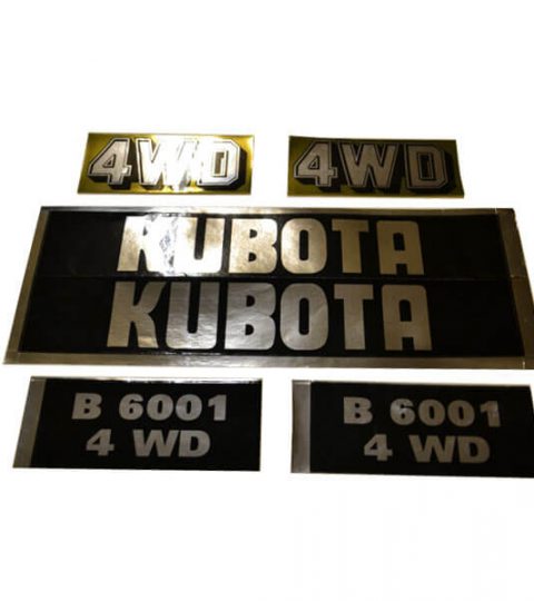 Stickerset Kubota B6001 4WD