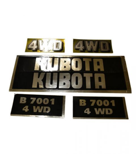 Stickerset Kubota B7001 4WD